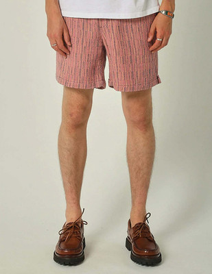 Corridor NYC Rainbow Knit Shorts - Rose Mens S Small