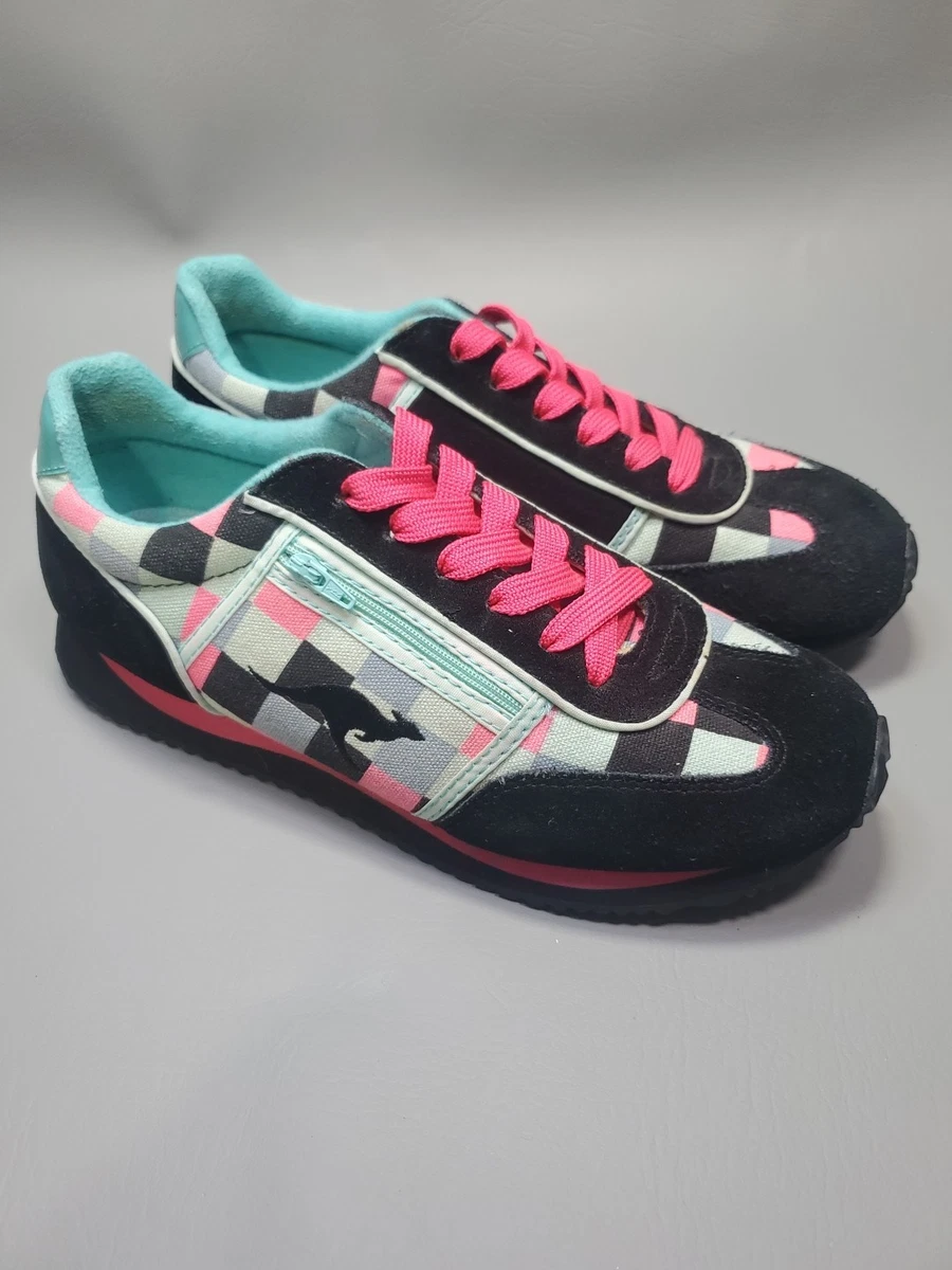 Scarpe Da Ginnastica KangaROOS K-ca Shaggy EV Bambino - Rosa/grigio, Con Taschina, Chiusura Elastica E Velcro, 35 EU