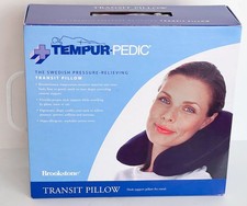 Tempur-Pedic Travel Neck Pillow Transit Pillow Navy, Ergonomic Memory Foam NEW