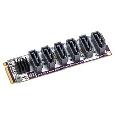 Expansion Card Converting M.2 to 6 SATA3.0 Port 6Gbps Plugs and Play