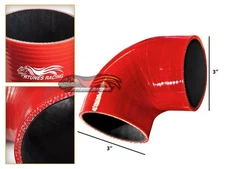 3" Silicone Hose/Intercooler Pipe Elbow Coupler RED For Jeep/Land Rover