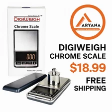 DIGITAL SCALE DIGIWEIGH DW-CHROME  | 100G X 0.01G | 1CT — SPECIAL OFFER