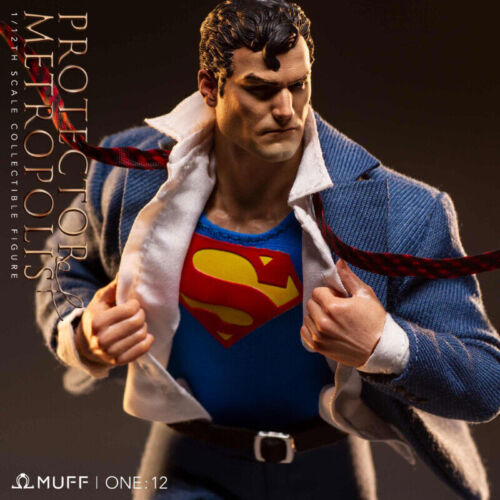 Muff Toys 1/12 Superman Metropolis Reporter Clark Figur Statue Modell Sammeln - Bild 9 von 24