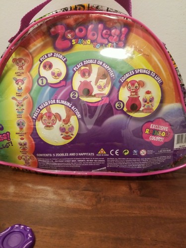 Zoobles Set Spring To Life Rainbow Pop Open Action Toys Lot Of 10 Pcs - Picture 6 of 7