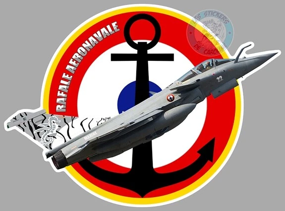 STICKER COCARDE ESCADRON DE CHASSE RAFALE AERONAVALE FLOTTILLE AUTOCOLLANT RB132