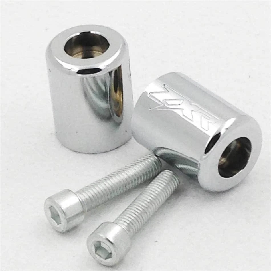 1 Pair Chrome CNC Billet Hand Bar Ends For Kawasaki ZRX1100 ZRX1200 ZZR1200 - Изображение 2 из 4