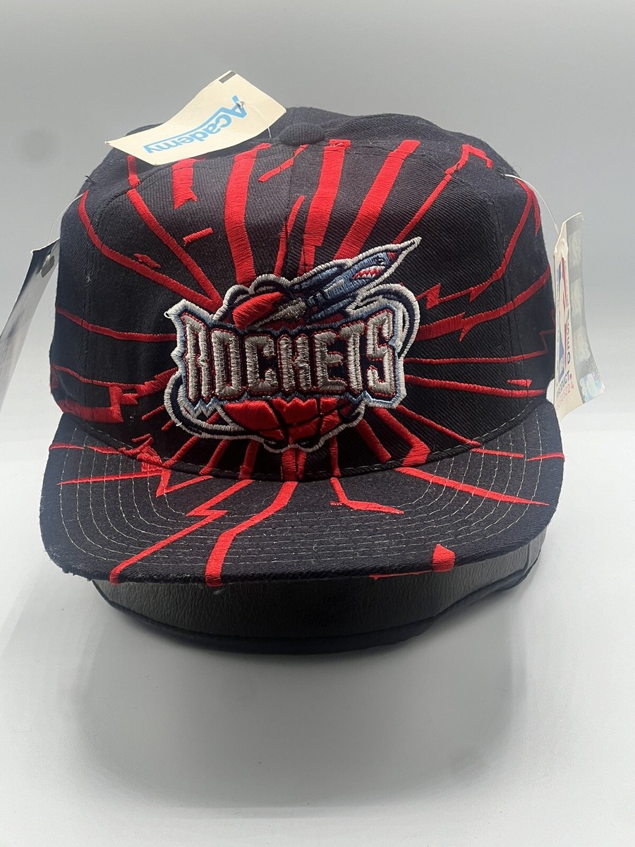 NWT 90S HOUSTON ROCKETS VINTAGE STARTER SNAPBACK HAT COLLISION SHATTER