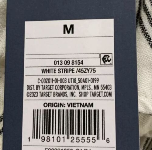 Universal Thread Hemdblusenkleid mit Gürtel Kurzarm Midi gestreift Gr. M Medium NEU - Bild 5 von 5