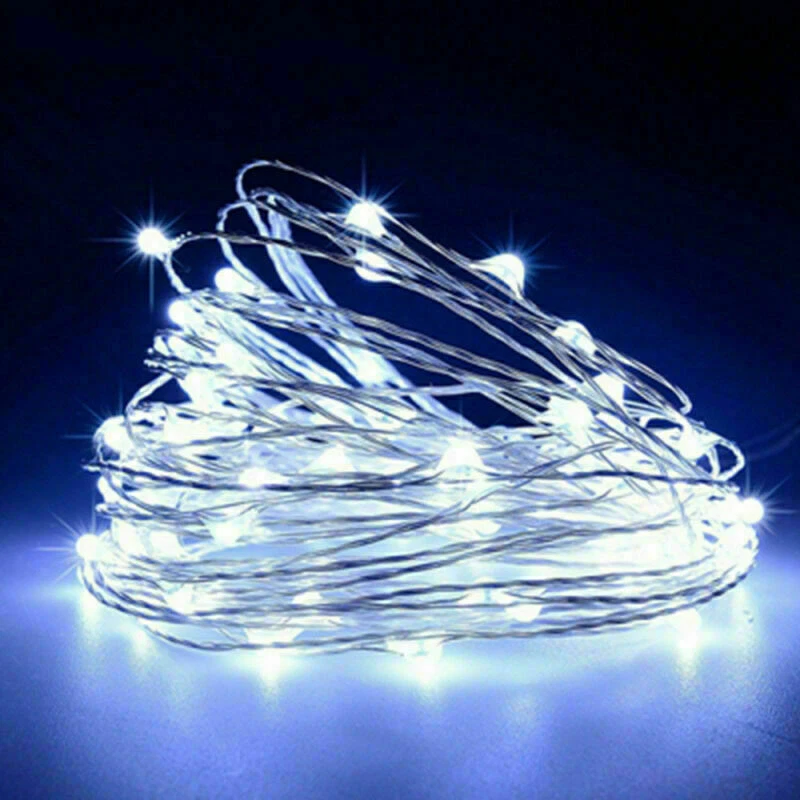 20/50/100X LED Battery Micro Rice Wire Copper Fairy String Lights Party Decor UK - Image 4 of 4