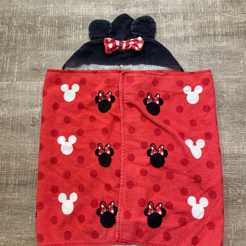 Disney Minnie Mouse Youth Medium Hooded Beach Poncho Hooded Towel - Picture 12 of 13