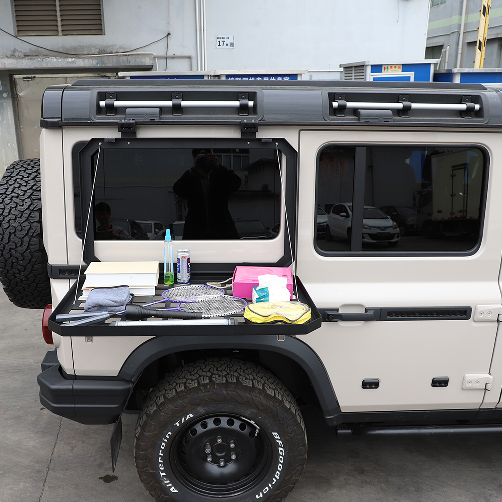 Foldable Trunk Window Molle Panel Table Self Organizer Fit For Ineos ...