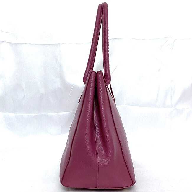 Furla tote bag pink ec-20161 with charm leather used FURLA simple