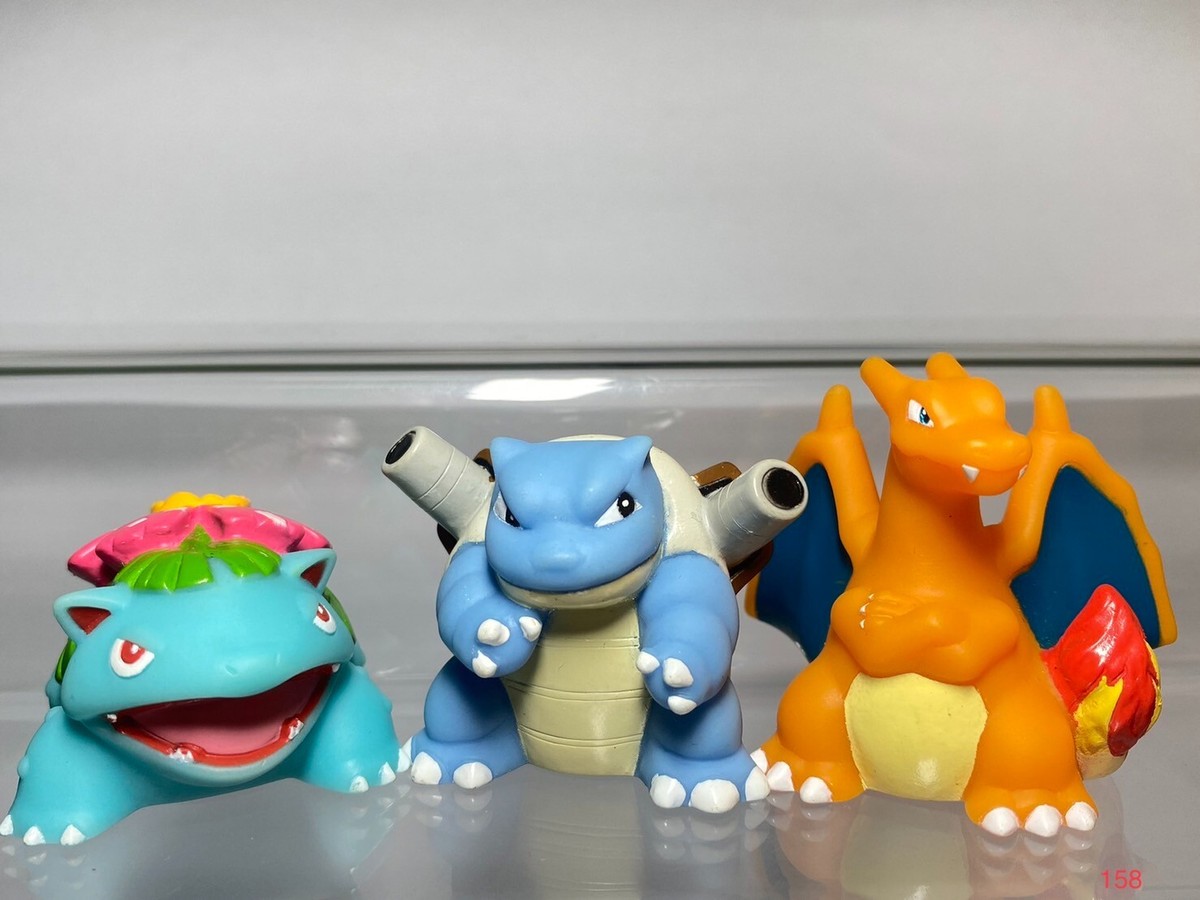 Venusaur Charizard Blastoise(3 pcs)Pokemon Bandai Finger Pupptes