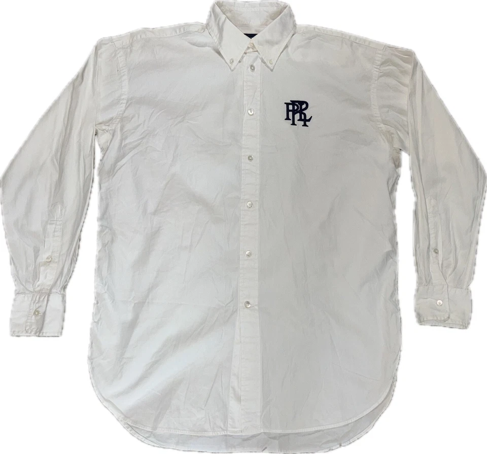 Ralph Lauren Hemd Gr. 6 /128 Weiß Langarm Sweatshirt Jungs Kinder Freizeithemd - Bild 1 von 4