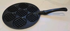 NORDIC WARE SILVER DOLLAR CAST ALUMINUM WAFFLE GRIDDLE NON STICK MADE IN USA