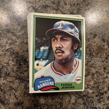 1981 Topps Fergie Jenkins Baseball Card #158 NM-Mint FREE SHIPPING