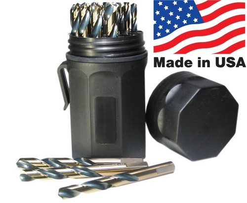 66820 Norseman / Viking SPM-29P 29 Piece Drill Bit Set w/ flats on the shank - Picture 2 of 9