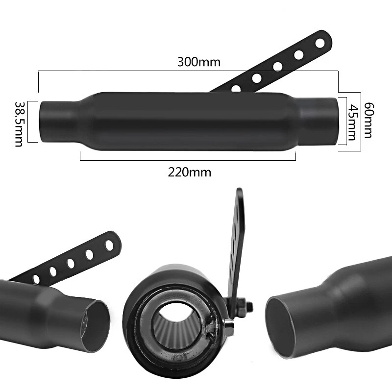 Exhaust Cafe Racer VT for Moto Guzzi Nevada 750 bk - Image 2 of 2