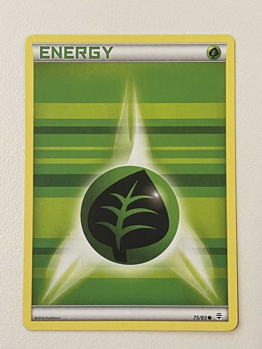 Pokemon TCG Green Leaf Grass Energy Card 75/83 Non-Holo Common