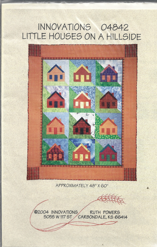 Quilt Pattern-INNOVATIONS Pattern-Little Houses on a Hillside-48" x 60"