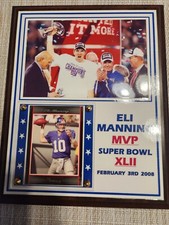 ELI MANNING MVP SUPER BOWL FEBRUARY 3 2008