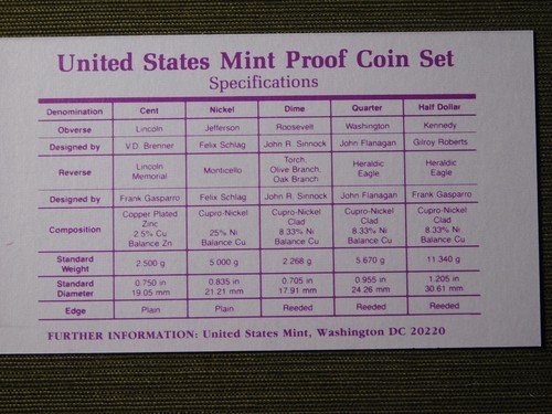 US COINS 1990-S 5 COIN UNITED STATES MINT PROOF SET - 第 7/18 張圖片