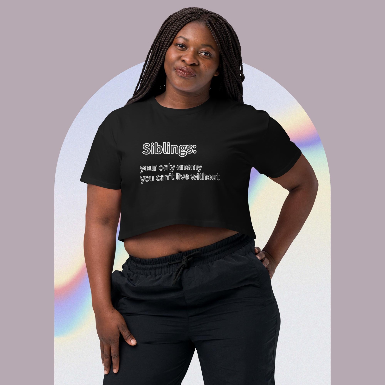 Siblings Women’s crop top
