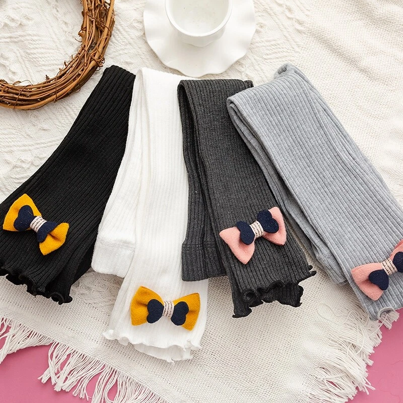 Kids Girls Knitted Leggings Pants Baby Winter Warm Thermal Lounge