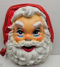 Vintage 1958 Santa Claus Plastic Face/Body 5ft. tall Christmas Decoration