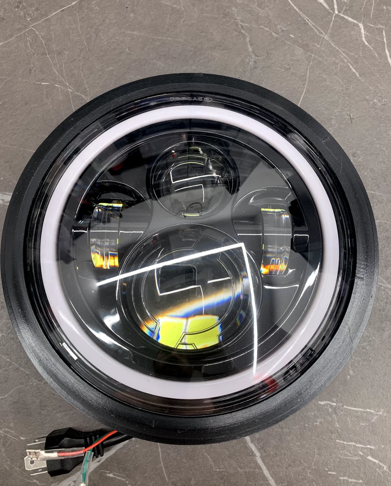 FARO A LED 7" OMOLOGATO DUCATI MONSTER + ADATTATORE PER MONTAGGIO CALOTTA ORIGIN - Immagine 3 di 4
