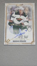 BRANDON DUHAIME 2021-2022 UPPER DECK CHAMP'S CLEAR CUT AUTO hockey CARD nhl