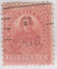 (K249-85) 1888 AAustralia U NSW  4d orange brown Cook (CJ)