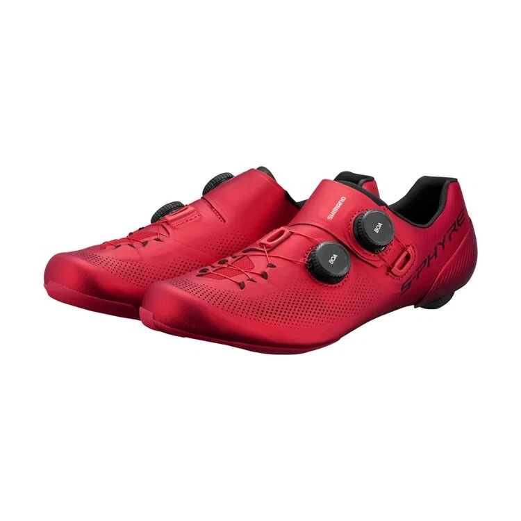 Shimano S-Phyre RC9 Carbon Road Bike Shoes Size 42- SH-RC903- Red