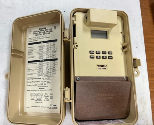👀 TORK ONE CHANNEL 7 DAY DIGITAL TIME SWITCH 277 VAC DG 100