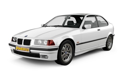 2 Pu-Buchsen Querlenkerlager Exzentrisch VA BMW E30 E36 Compact Z3 M3 Powerflex - Bild 9 von 10