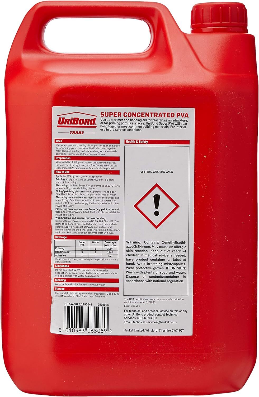 Febond PVA The Original Adhesive Sealer & Bonding Agent - 5 Litres | Roofing Superstore - View #10