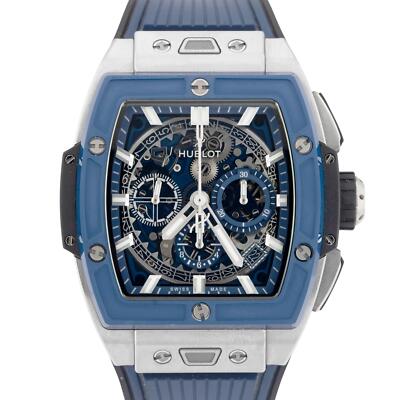 Ceramic Blue Hublot Reloj Original Hublot BIG BANG MECA-10 CERAMIC