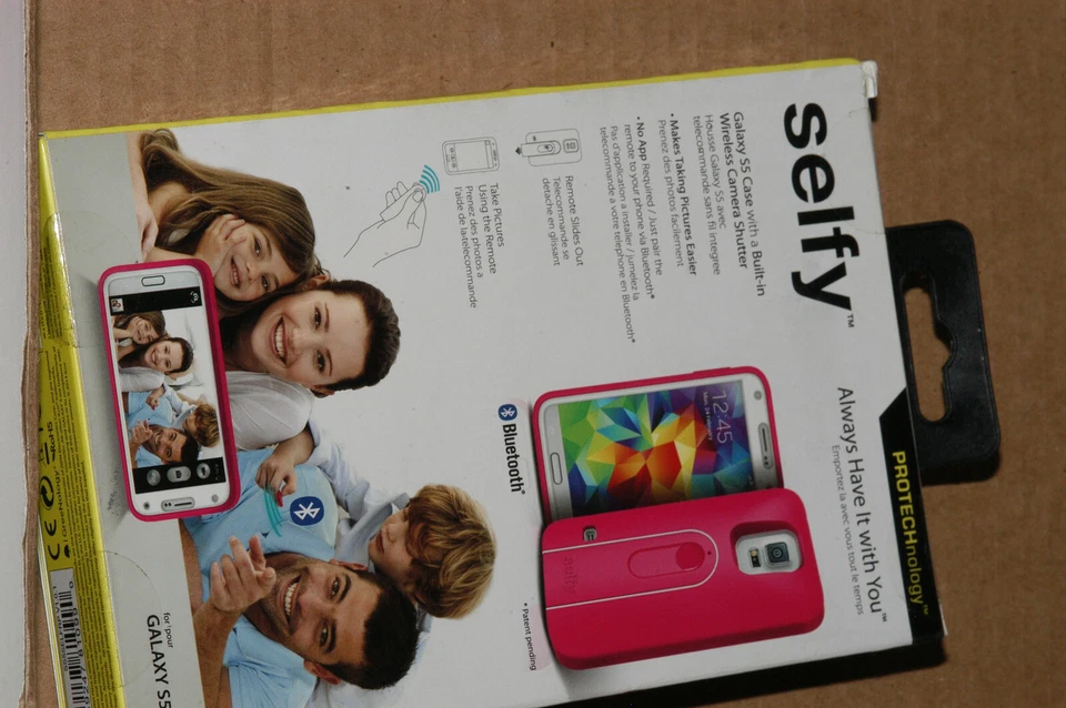 iLuv Selfy Case w/ Wireless Camera Shutter for Samsung Galaxy S5 - Pink - Image 2 of 2