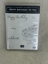 Stampin' Up Cling Stamp Happy Birthday to You Set of 5 Rubber Stamps -  152308