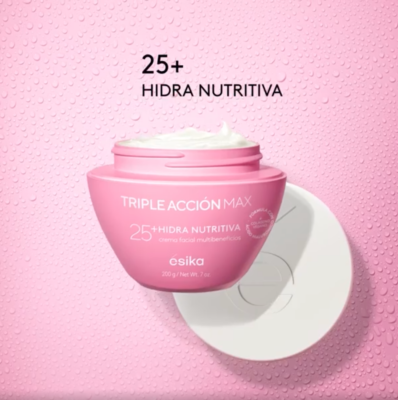 Esika Triple Accion Max 25+ Hydra Nourishing Face Cream Hyaluronic