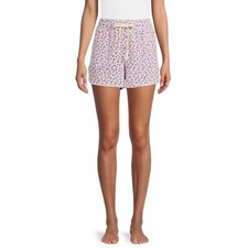 Secret Treasures Women's Sleep Shorts Size 3X 22-24W Pink Leopard W Pockets