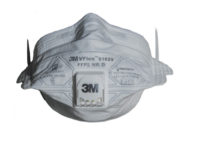 3M VFlex 9162V FFP2 Face Mask Respirator