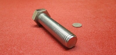 18-8 A2 Stainless Steel Bolt, FT, Metric, M24 x 3 x 100 mm Length, 1 Pcs
