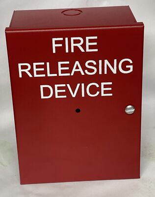 Simplex 2975-9227 Fire Releasing Device Cabinet Assembly 6 x8 x4  Red New