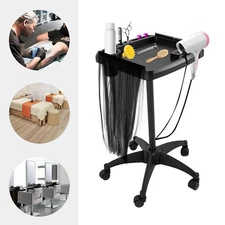 Rolling Salon Tray Cart Hair Extension Tool Tray Cart Movable Hair Extension Car