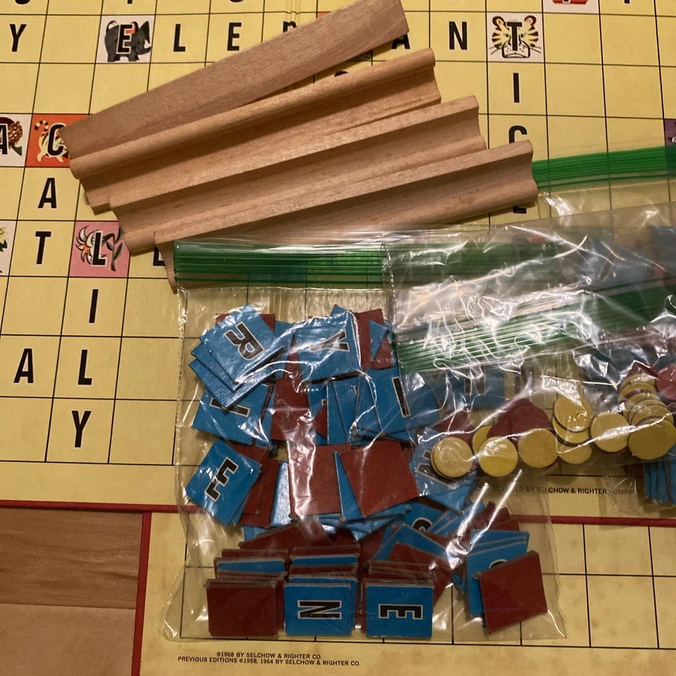 VTG Scrabble for Juniors Selchow & Righter 3rd Edition 1968 (Two Games Combined) - Image 4 of 4
