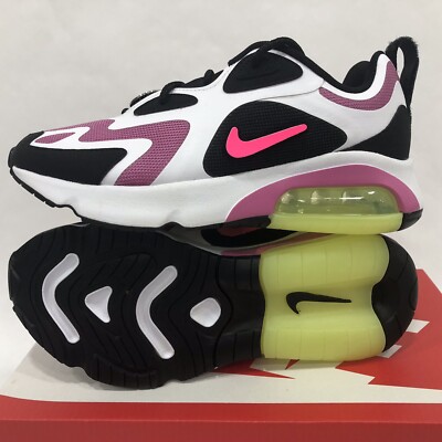 Nike Air Max 200 Black Hyper Pink CU4745 001 Womens Athletic Shoes Sz 5.5