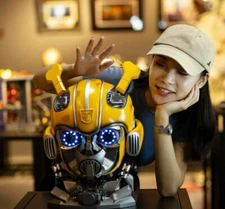 Killerbody 1:1 Amazing Bumblebee Helmet Mask Wearable Voice Control Toy Props