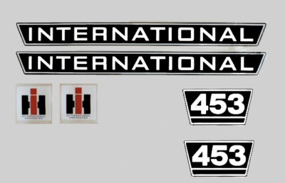 IHC Mc Cormick Traktor Aufkleber international 453 Emblem Sticker Label Set