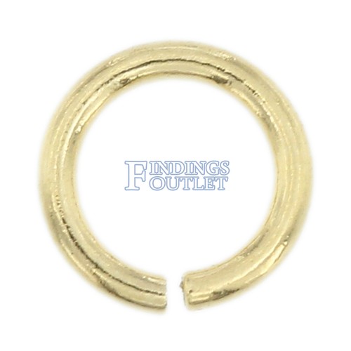 14K massiver Gelbgold Biegering rund offen 2,5 mm - 6 mm Kettenende 1 Stück USA - Bild 11 von 22